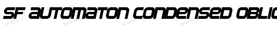 SF Automaton Condensed Oblique字体转换